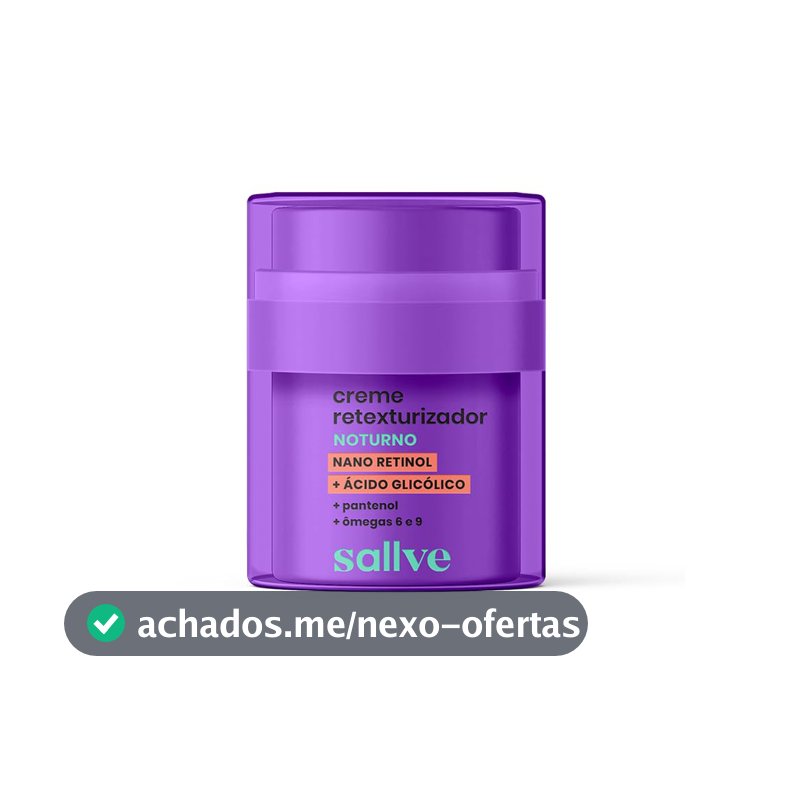Sallve Creme Retexturizador Noturno 30g