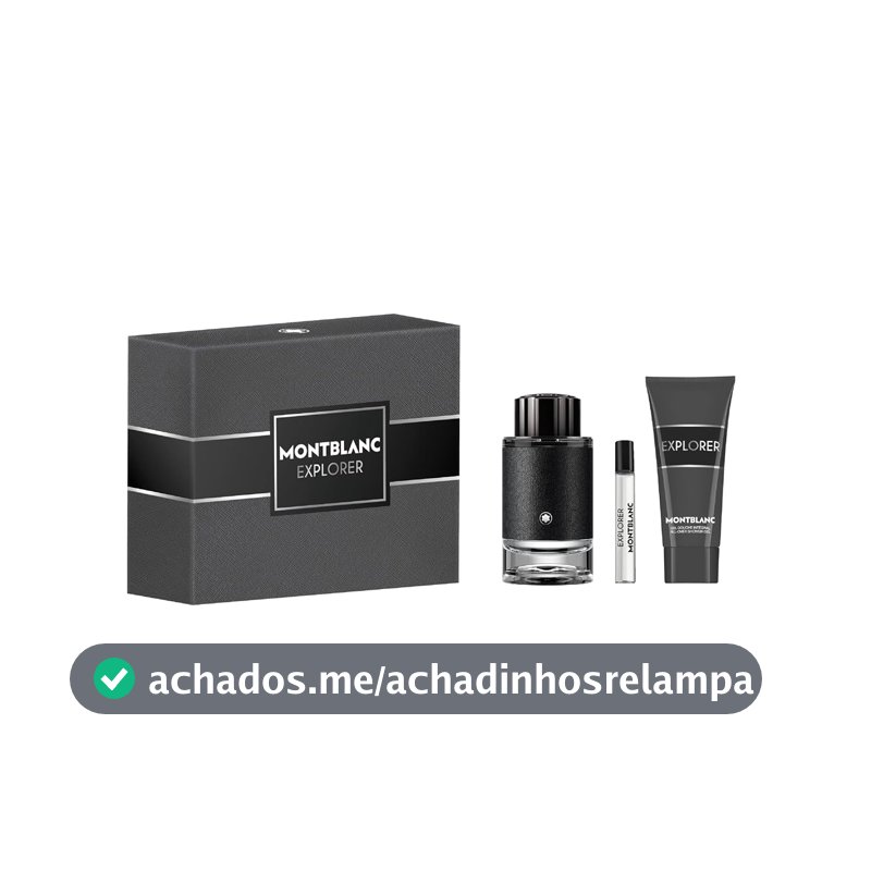 Perfume EDP Montblanc Explorer, 100ml, Kit com 3 Unidades