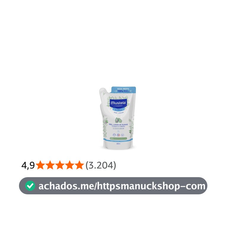 Mustela Refil Gel Lavante Suave 400ml - Sabonete Líquido Corpo e Cabelo para bebês e crianças – feito com 93% de ingredientes de origem natural - Mustela Bebê e Criança