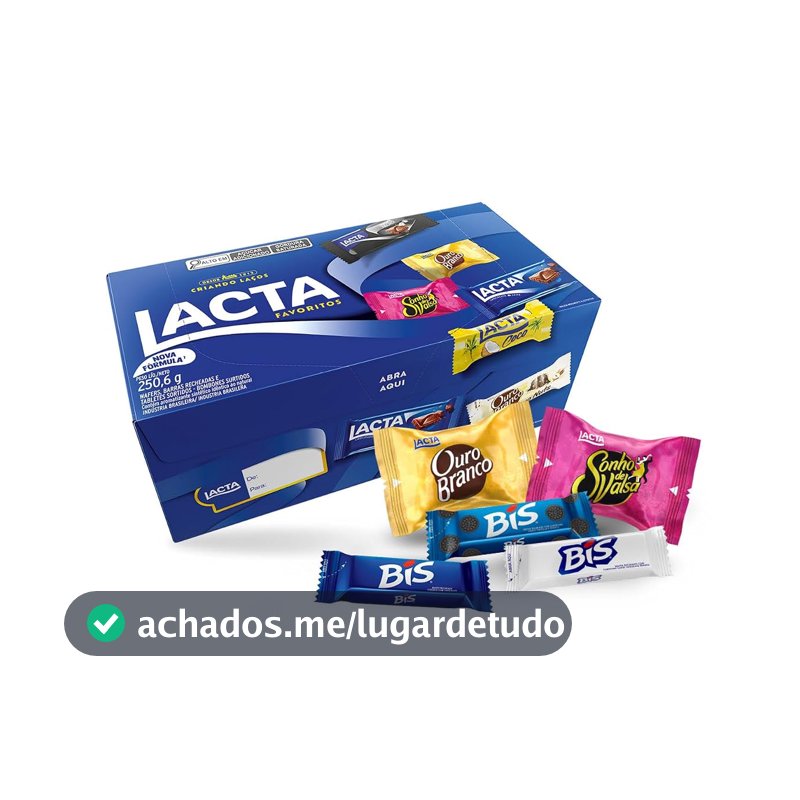 Lacta Favoritos - Caixa de variedades chocolates, 250,6g