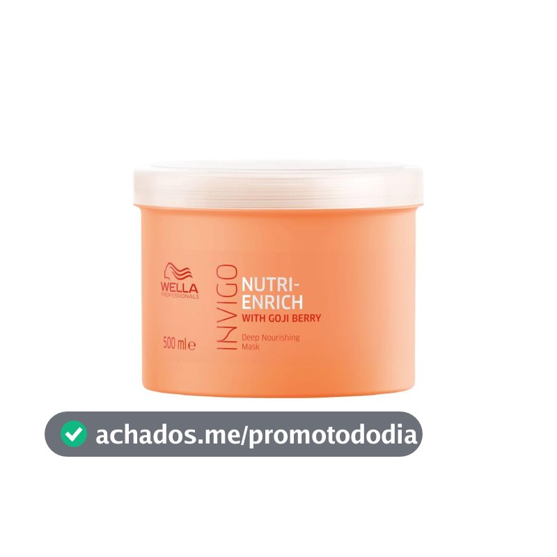 Wella Invigo Nutri-Enrich Máscara Capilar Nutrição Profunda 500ml