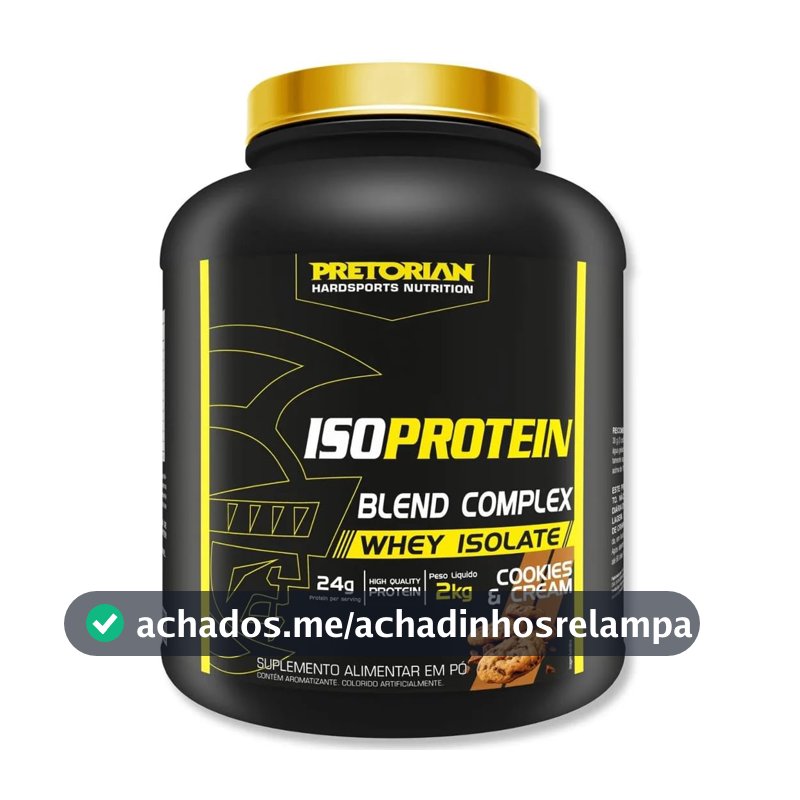 Whey Protein Isolado Iso Blend Complex Zero Açucar Isolate Pretorian 2Kg