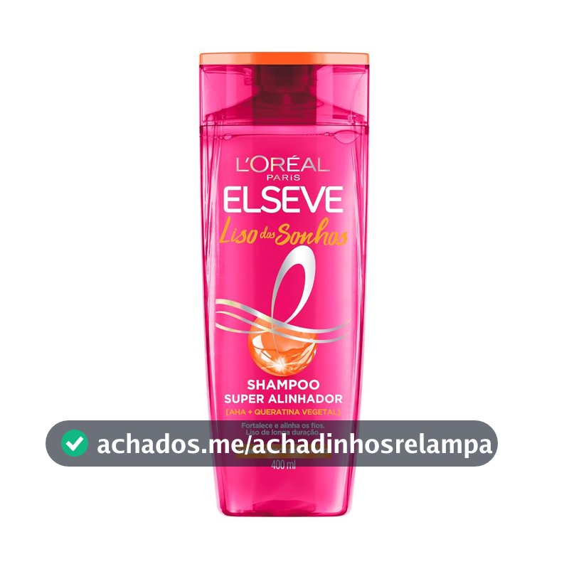 Shampoo L’Oréal Paris Elseve Liso dos Sonhos, 400ml