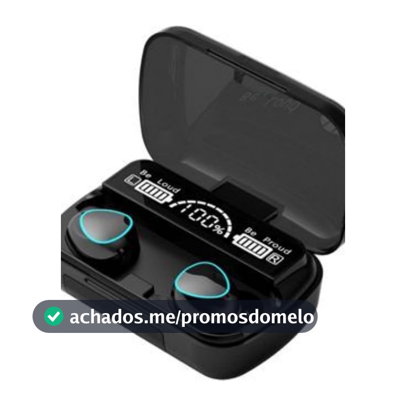 Fone de ouvido sem fio POTIPO M10-TWS Bluetooth 5.1, fone de ouvido intra-auricular à prova d'água IPX7, microfone estéreo com redução de ruído, adequado para esportes, jogos, viagens