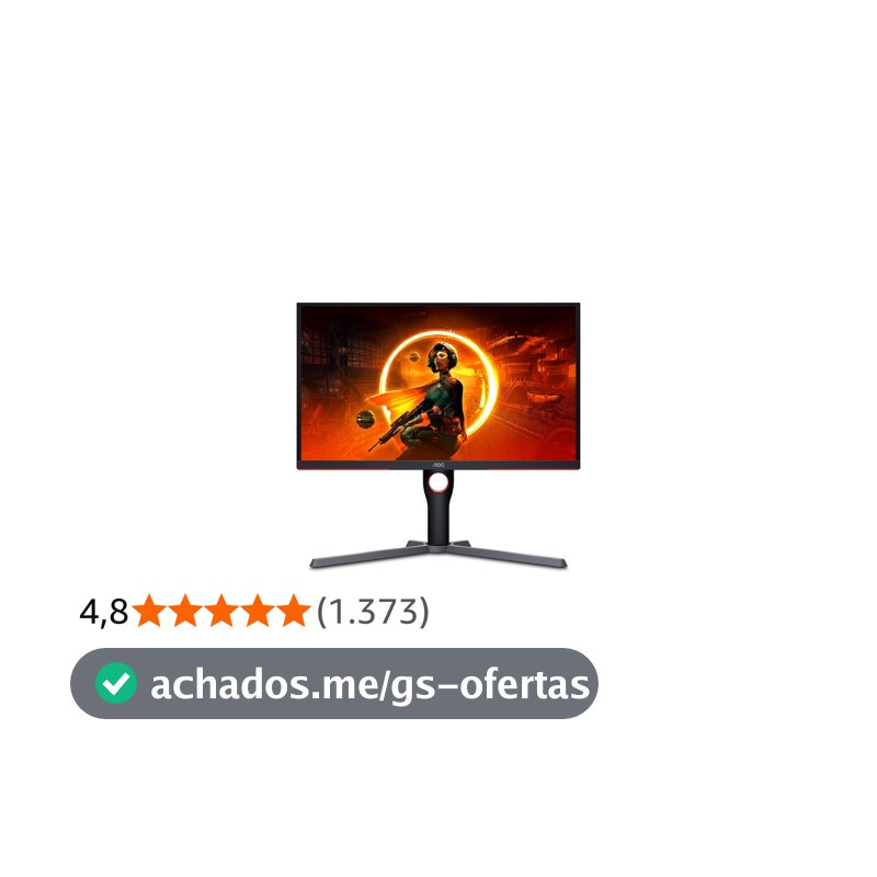Monitor Gamer AOC Destiny 24,5 Polegadas 25G3ZM