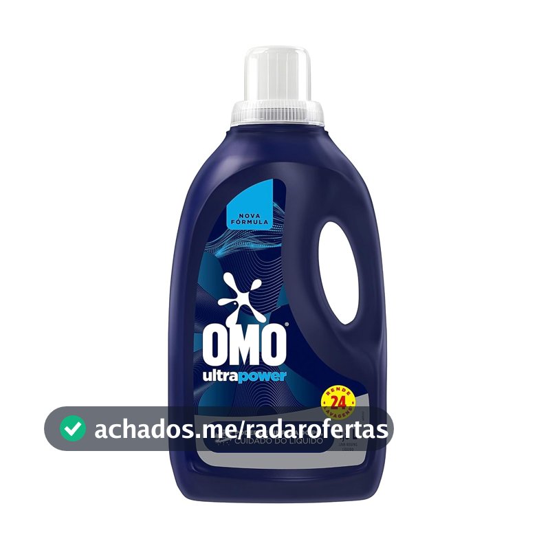 OMO Lava-Roupas Líquido Ultra Power Frasco 1,8L