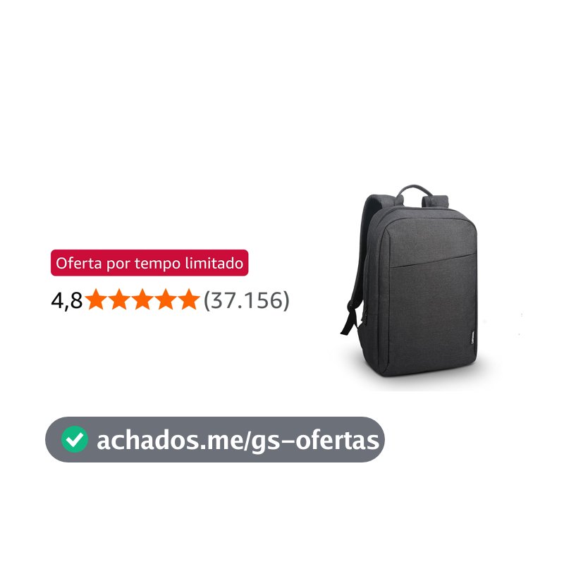Mochila Lenovo Casual B210 Preta para Notebook 15,6" - GX40Q17225