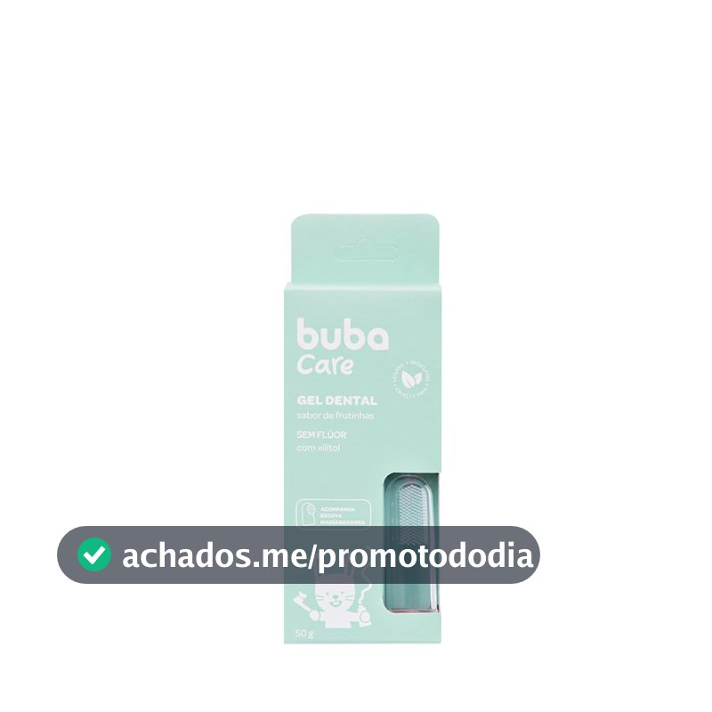 Buba Care, Gel Dental para Bebê, Sem flúor, 50 G