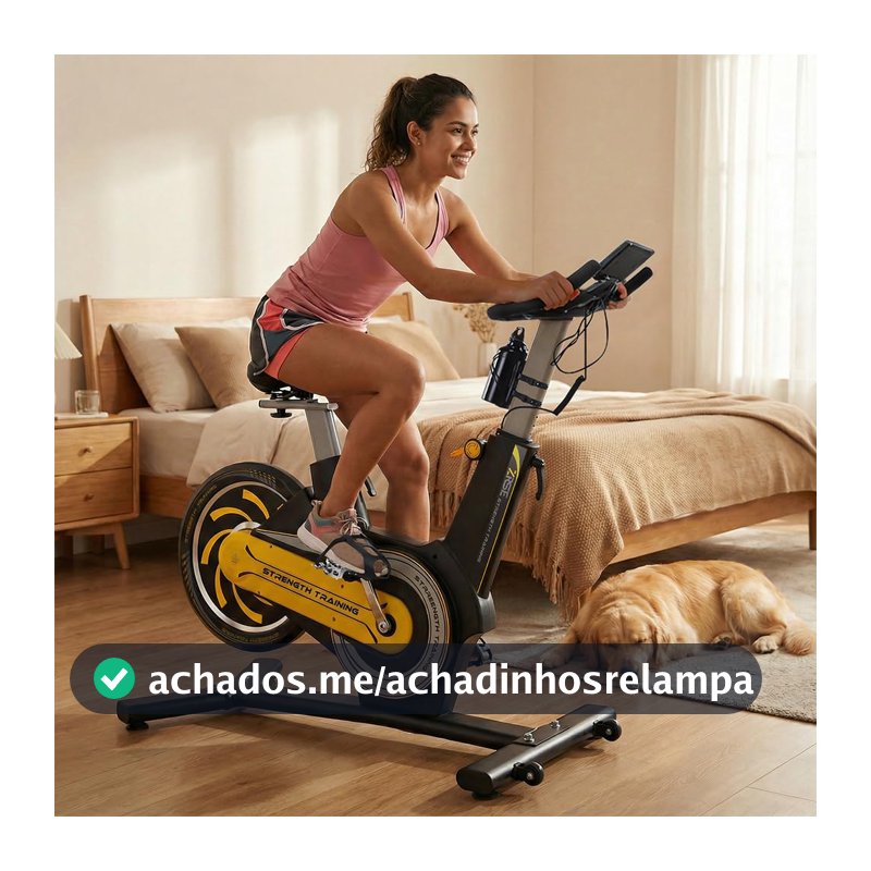 Bicicleta Ergométrica Spinning Magnética até 180kg
