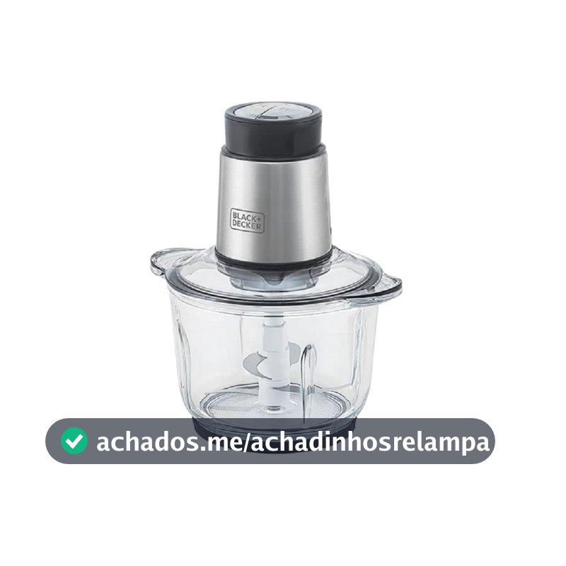 BLACK+DECKER Processador de Alimentos Antiaderente em Inox, Gourmand Gris, Modelo MP300G, 110V