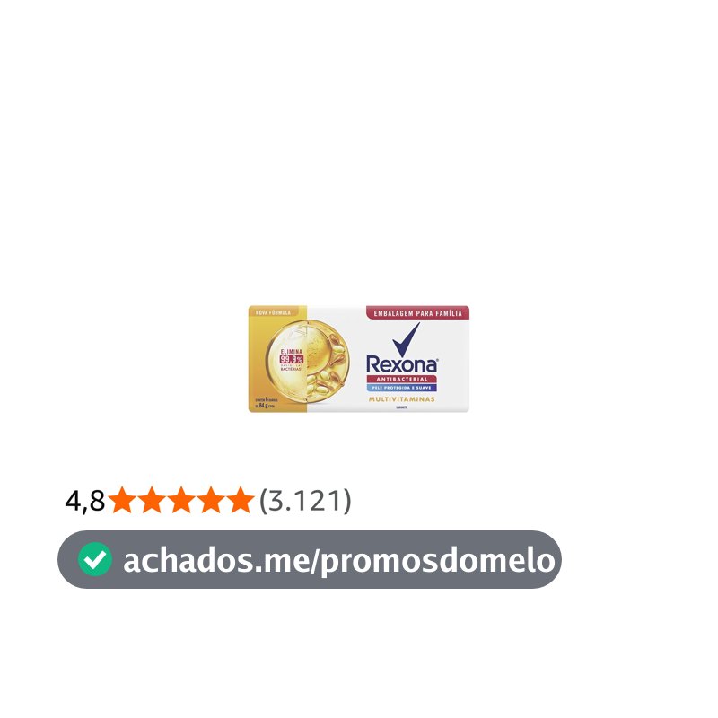 Rexona Sabonete Em Barra Multivitaminas 84G 6 Barras