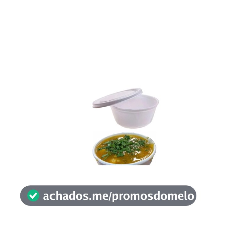 Pote Térmico Cumbuca Isopor 300ml C/tampa para Açai Sorvetes Sopas Caldos - 50 Unidades