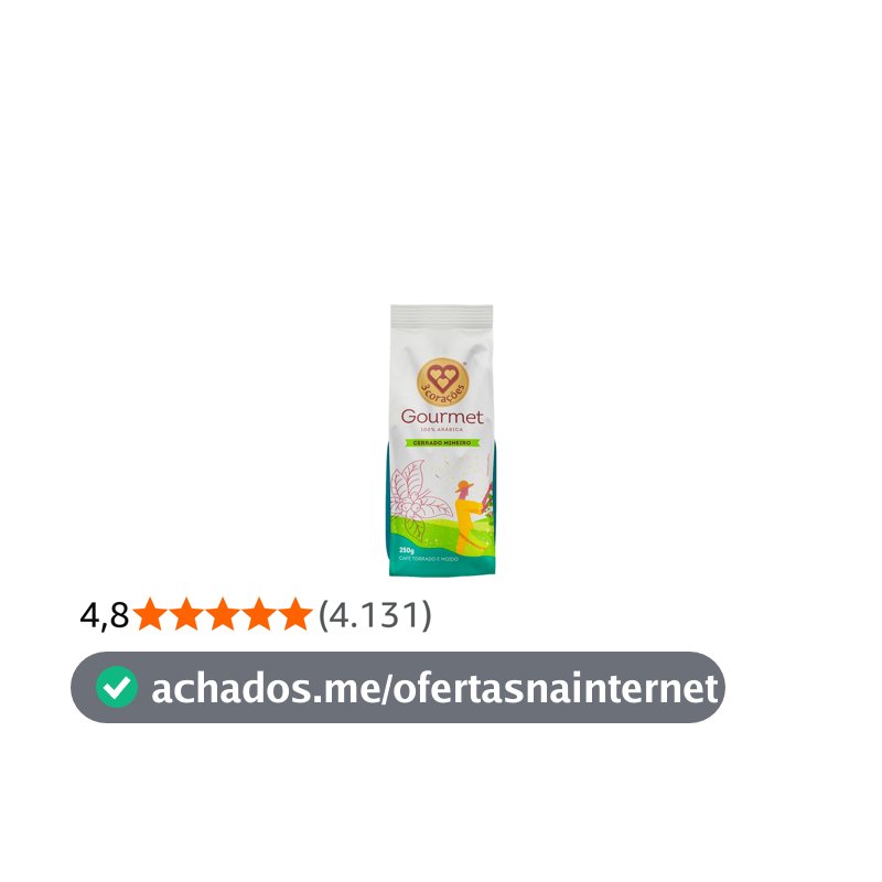 3 Corações Café Torrado e Moído Gourmet Cerrado Mineiro, 250G