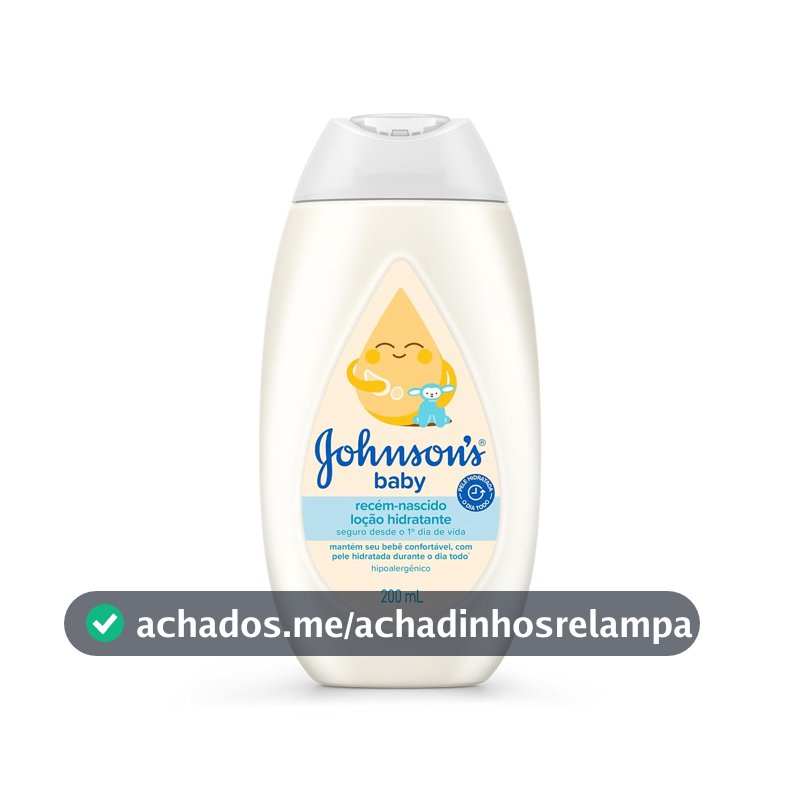 Loção Hidratante Corporal Johnson's Baby Recém-Nascidos, 200ml