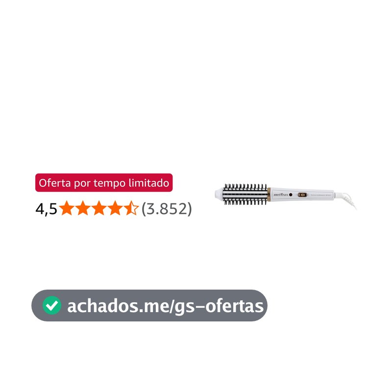 Britânia Escova Modeladora BEC04 2 em 1 Bivolt Plástico e Metal