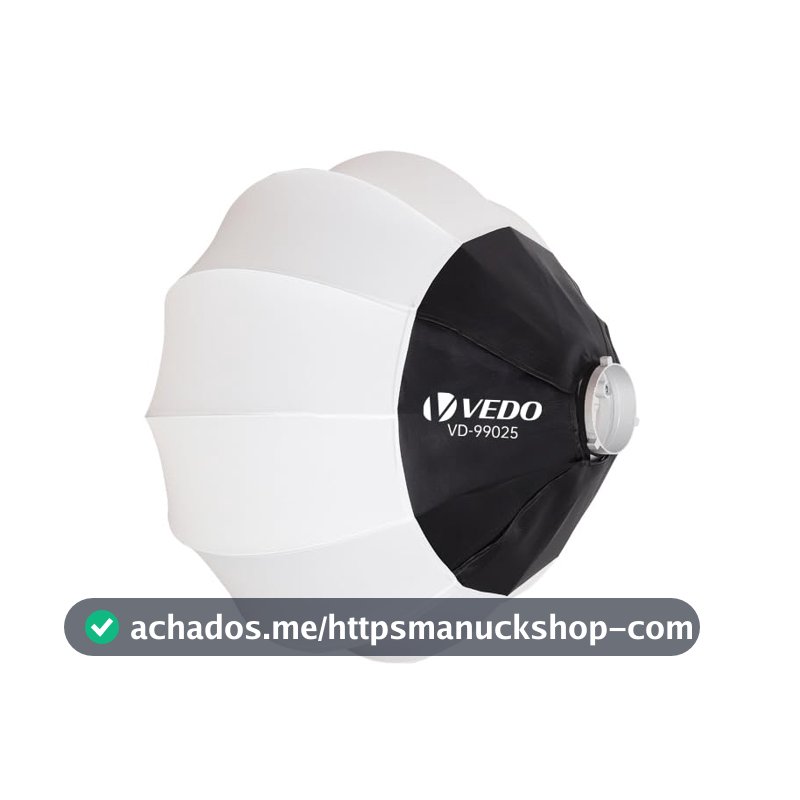 Softbox de 26 polegadas/65 centímetros, com difusão de luz de 360° e montagem rápida, equipada com conexão Bowens, ideal para filmagens, produção de vlogs e entrevistas
