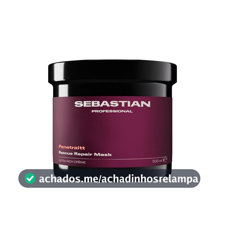 Sebastian Professional, Penetraitt, Máscara capilar de restauração e resgate para cabelos danificados, 500ml