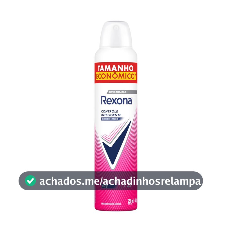 Rexona Desodorante Antitranspirante Aerossol Powder Dry 250 ML, Leve Mais Pague Menos, Embalagem Pode Variar
