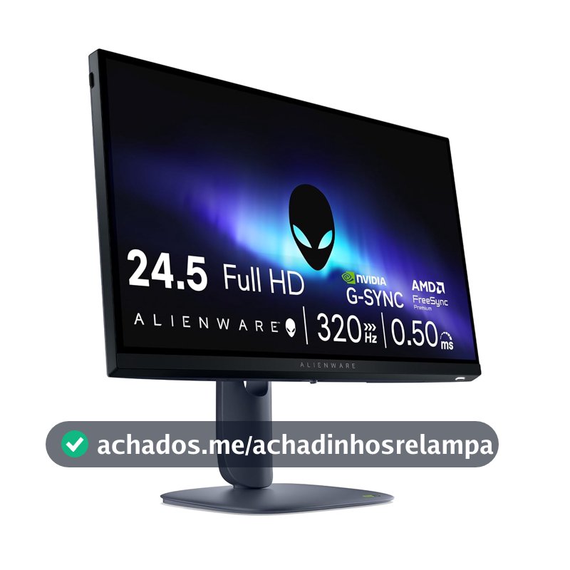 Monitor Gamer Alienware 25", Full Hd (1920 x 1080), 320 Hz, Aw2525hm