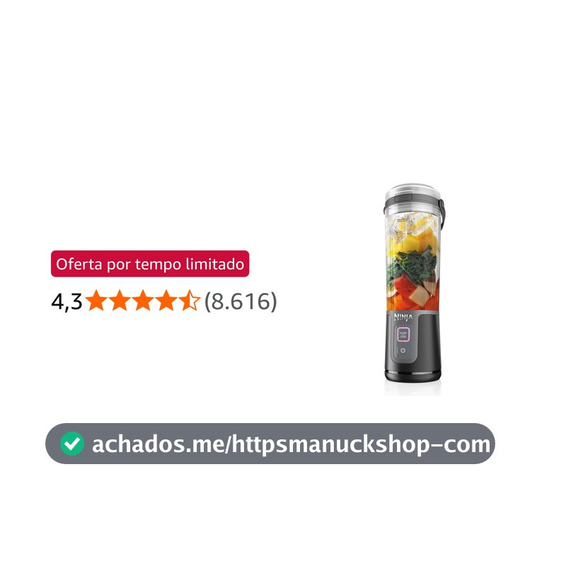 Ninja, Liquidificador Portátil, Blast, Sem Fio, Bivolt