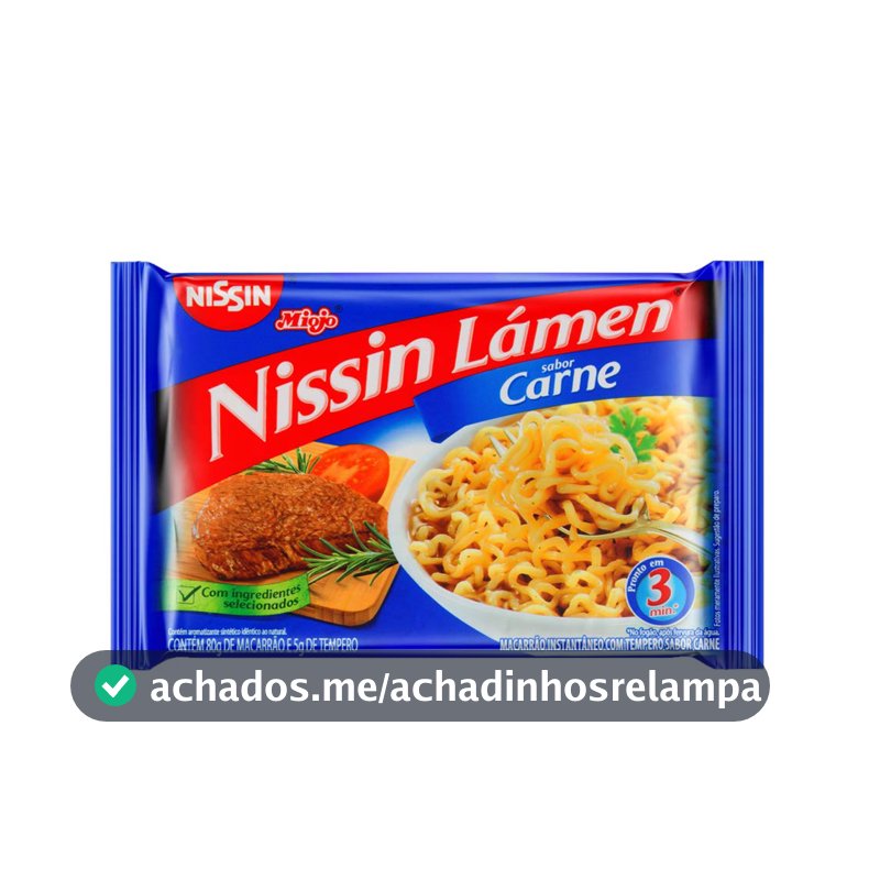 Miojo Lamen Sabor Carne Nissin 85g