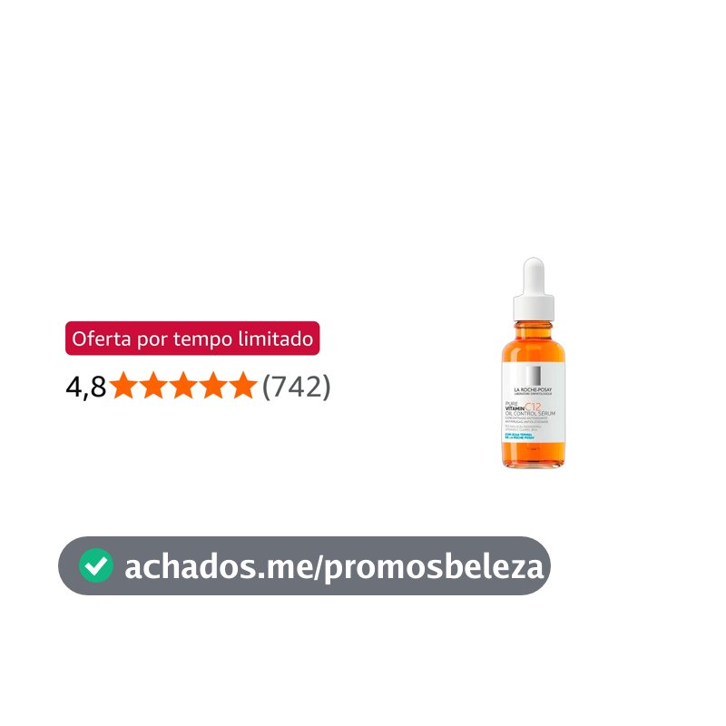 La Roche-Posay, Sérum Antirrugas para Peles Oleosas, Pure Vitamin C12 Oil Control