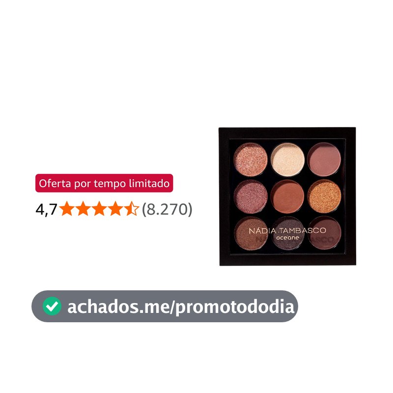 Océane Paleta de Sombras Nádia Tambasco By Océane - To Go Basic 7,2g