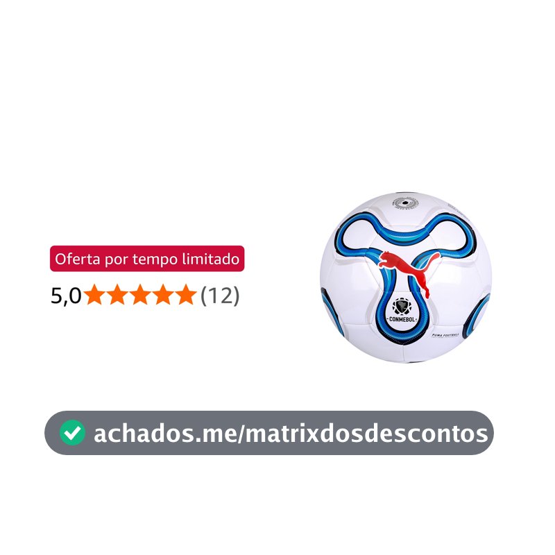 Bola Puma Cumbre Conmebol Libertadores Ms, Branco, Padrão