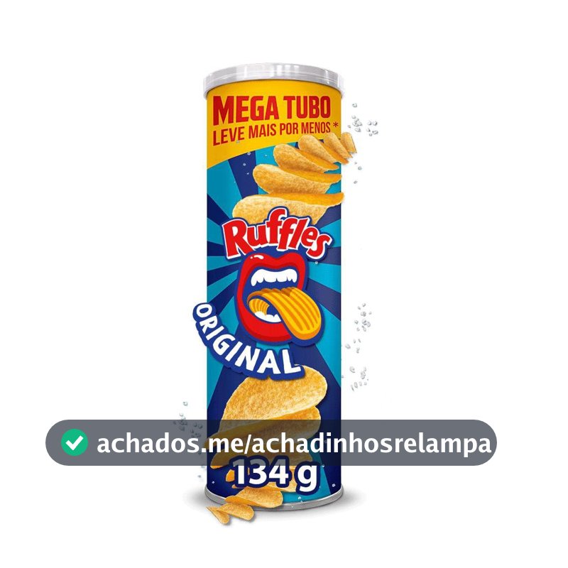 Ruffles Tira Onda Salgadinho de Batata Original Tubo 134g