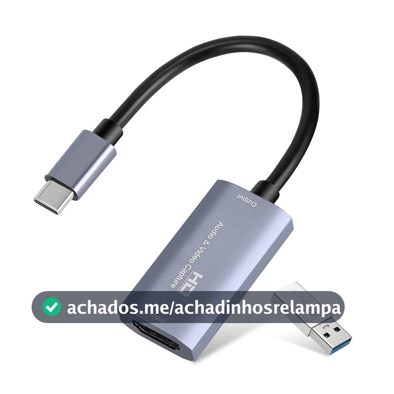 Guermok Placa de captura de vídeo, 4K USB3.0 HDMI para USB C cartão de captura para streaming, 1080p 60FPS, compatível com iPad Mac OS Windows, Quest 3, OBS, PS5/4, Switch 2/1, Xbox, câmera (prata)