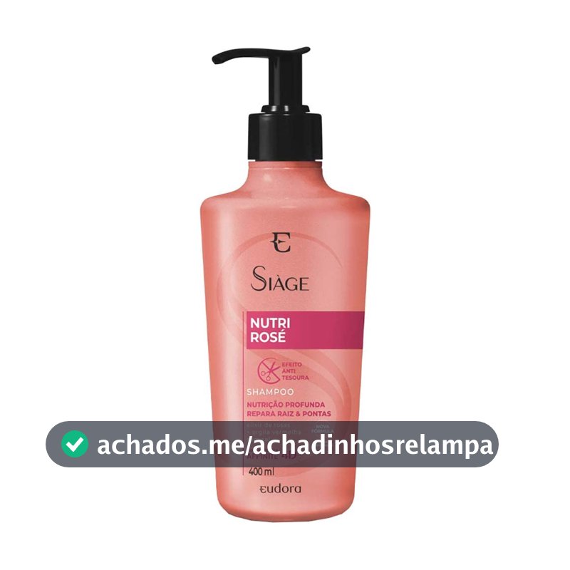 Shampoo Siàge Nutri Rose 400ml