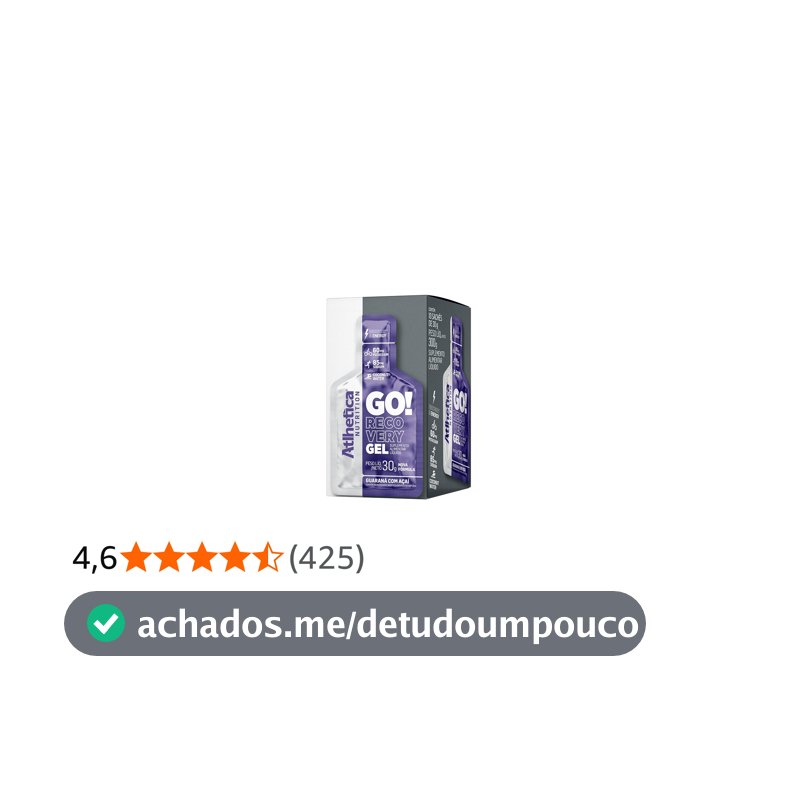 Go Energy Gel (10 Sachês) - Sabor Guaraná e Açai, Atlhetica Nutrition, Roxo