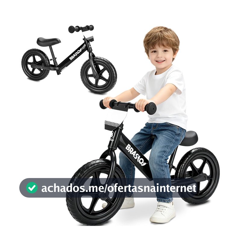 Bicicleta de Equilíbrio Infantil com Assento e Guidão Ajustáveis