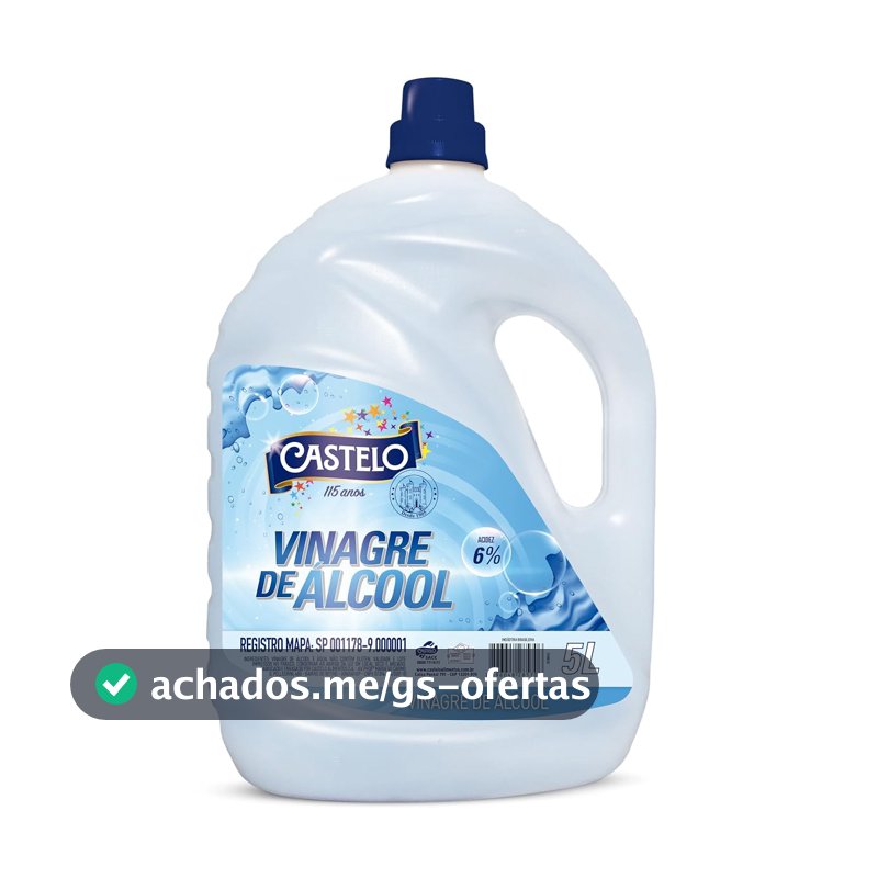 Vinagre de Álcool 6% Castelo 5l