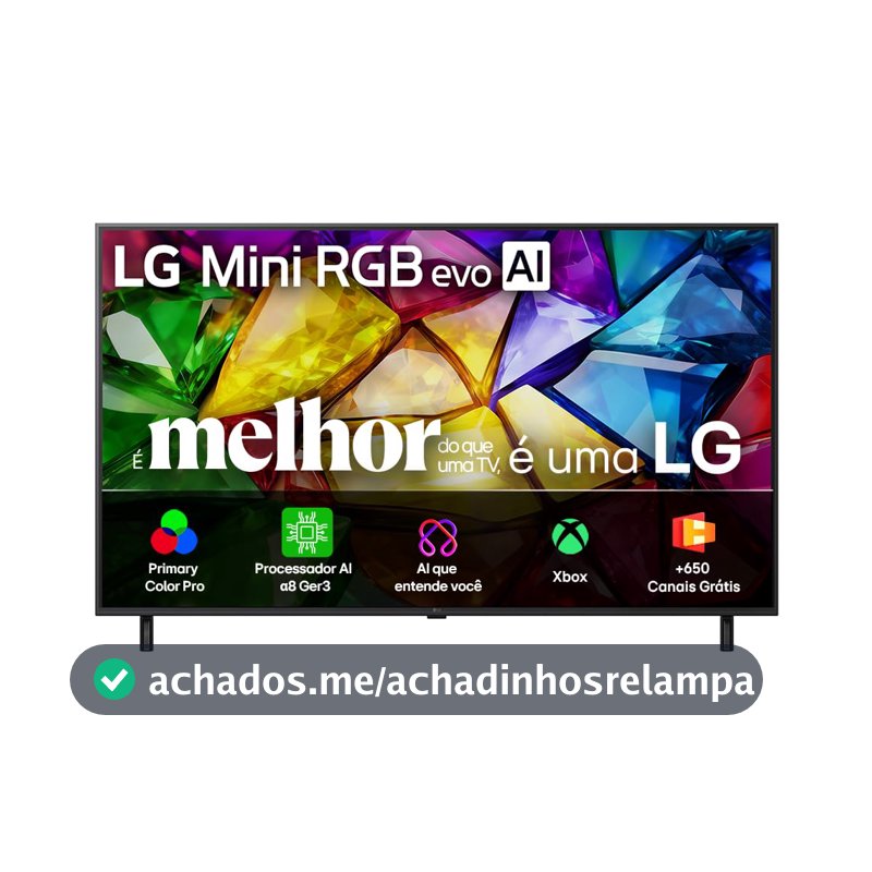 Smart TV LG Mini RGB evo AI 4K MRGB85 65 polegadas 2026