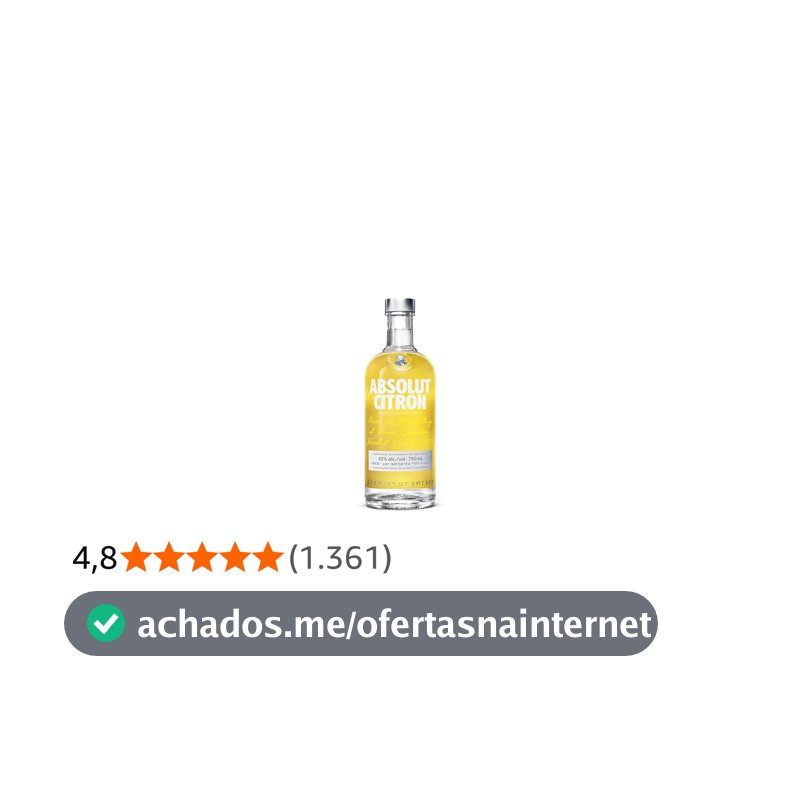 Absolut Vodka Citron Sueca 750ml Absolut Sabor vodka 750 Ml