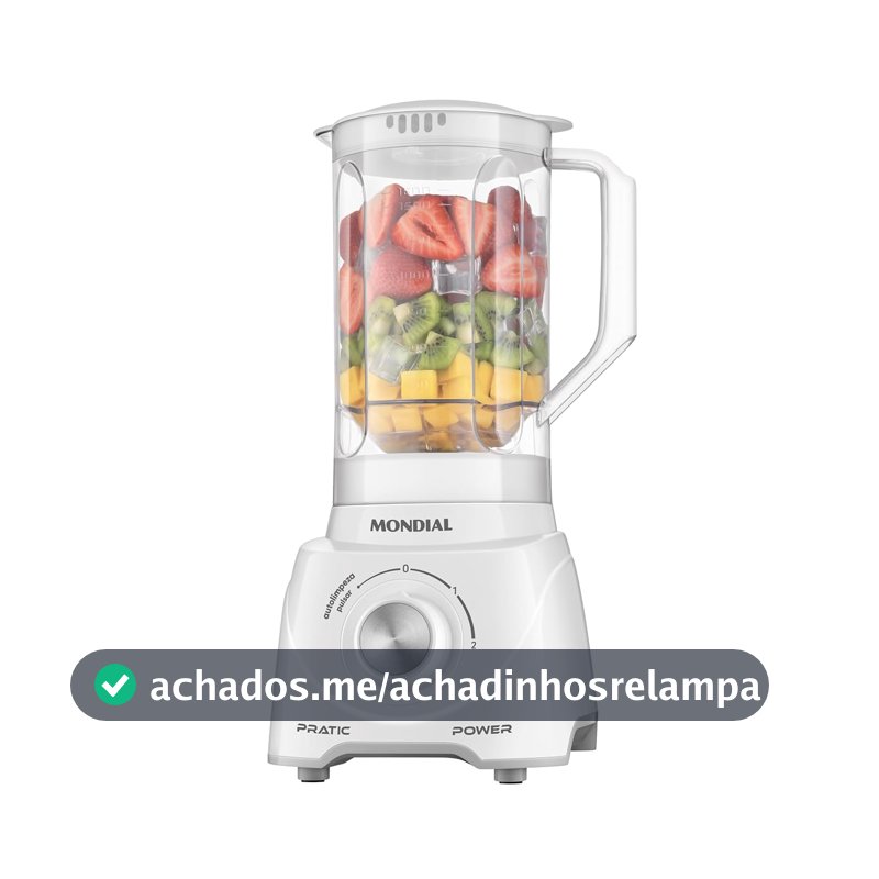 MONDIAL Liquidificador Pratic Power, Branco, 550W, 110V - L-97-W