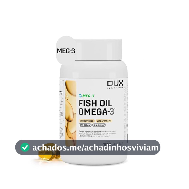 DUX HUMAN HEALTH Fish Oil Ômega‑3 180 Cápsulas – Suplemento com EPA e DHA, Ultra Concentrado