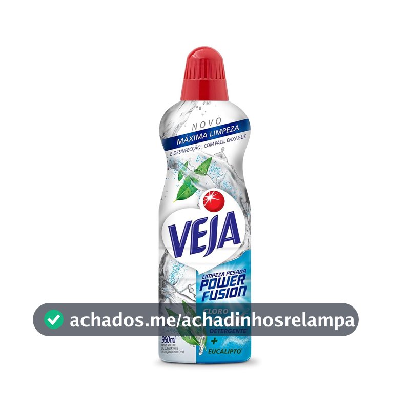 Veja Limpeza Pesada Power Fusion com Cloro Desinfetante e Limpador 950ml