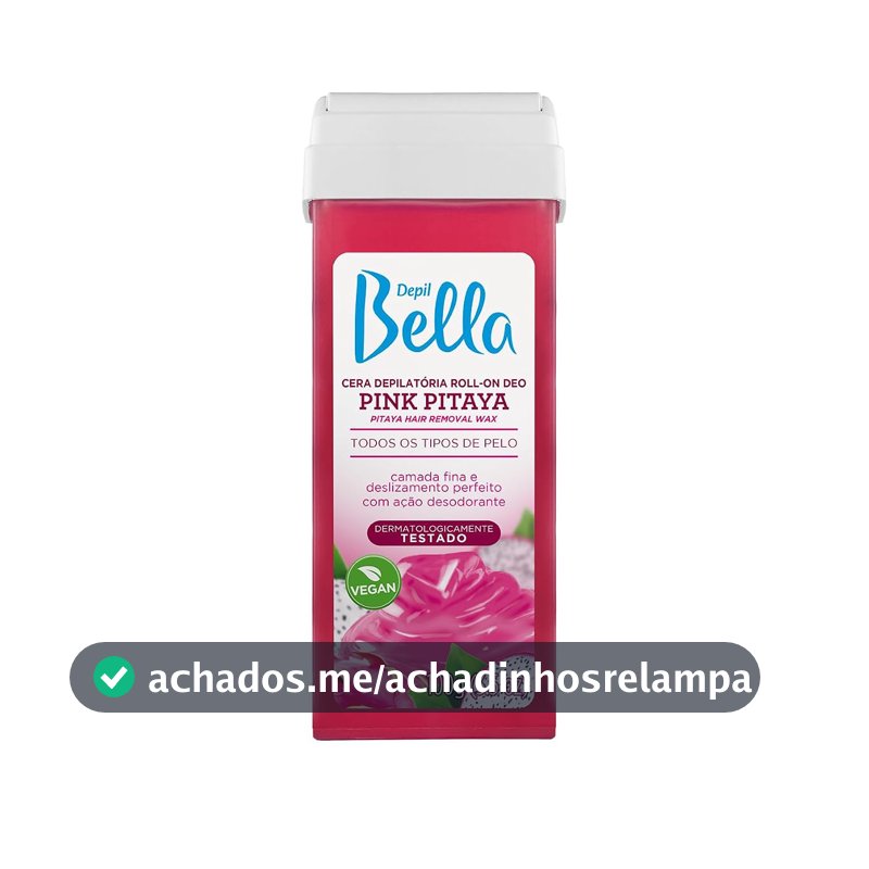 Depil Bella - Cera Depilatória Refil Roll On Pink Pitaya Deo 100g