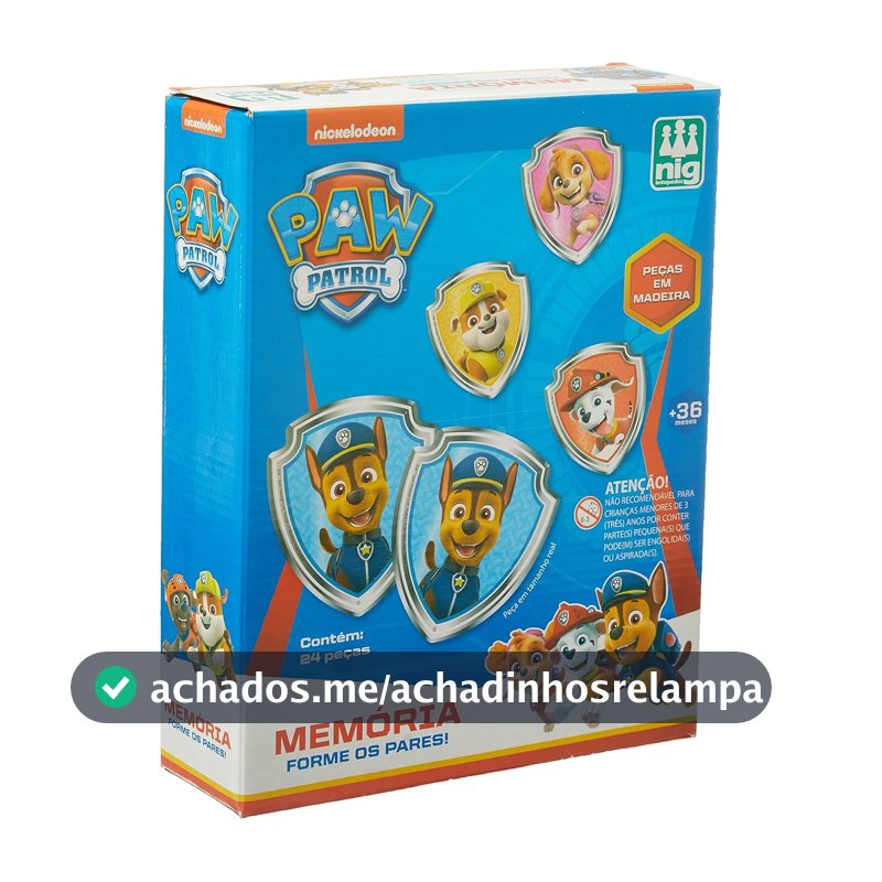 Mad. Memória - Patrulha Canina, Nig Brinquedos, Multicor