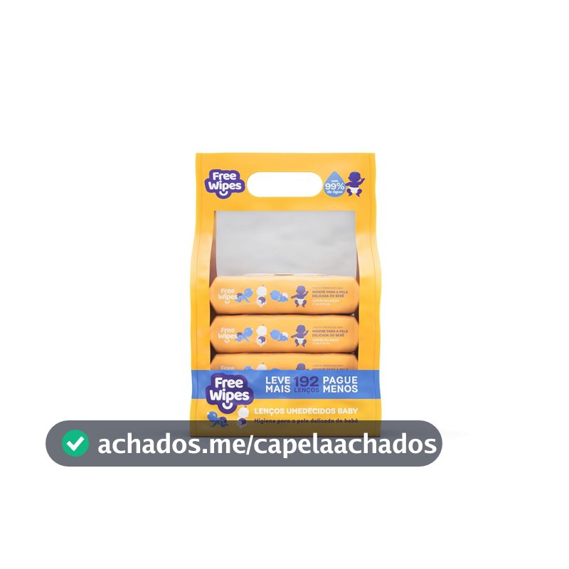 Free Wipes Baby Pack Com 4 Unidades