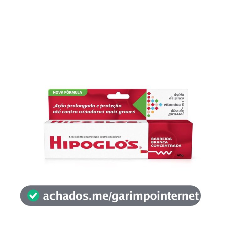 Creme Preventivo de Assaduras para Bebês Hipoglós, 40g