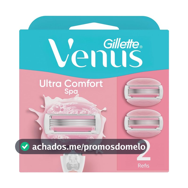 Carga para Aparelho Gillette Venus Ultra Comfort Spa, 2 Unidades