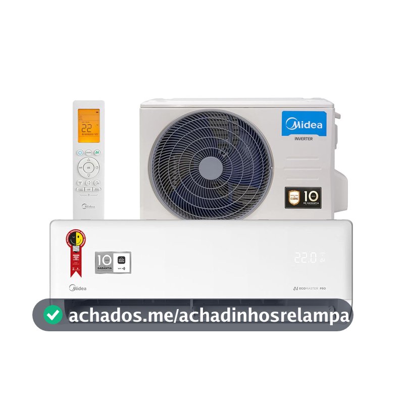 Ar-Condicionado Split 9000 BTUs Iverter AI Ecomaster Pro Frio Midea