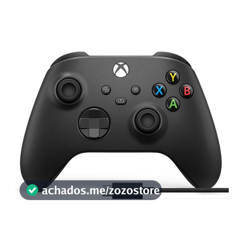 Controle Sem Fio Xbox com cabo Usb-C- Preto