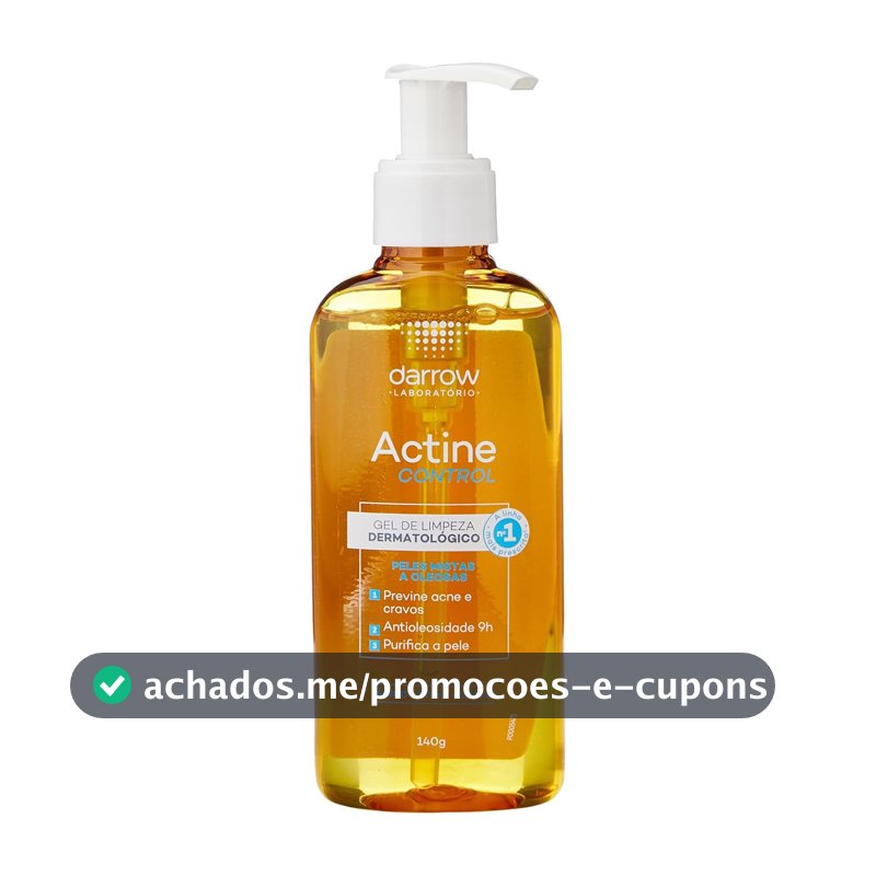 Actine Control Sabonete Líquido, Pele Mista a Oleosa, Darrow, 140ml