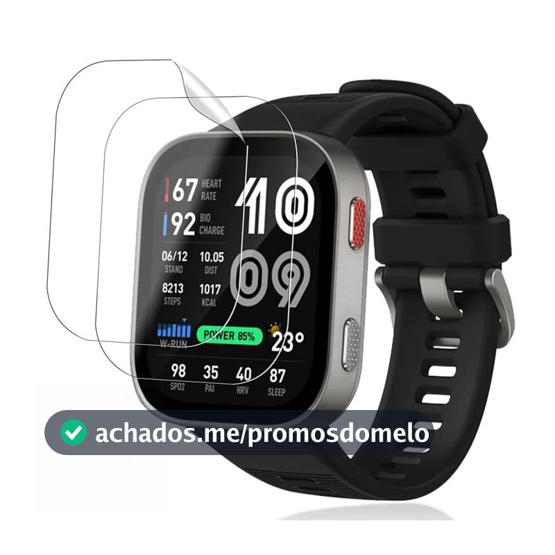 Oferta por tempo limitado: Película TPU GEL Exclusiva para AAmazfit Bip MAX C/ 2 Un