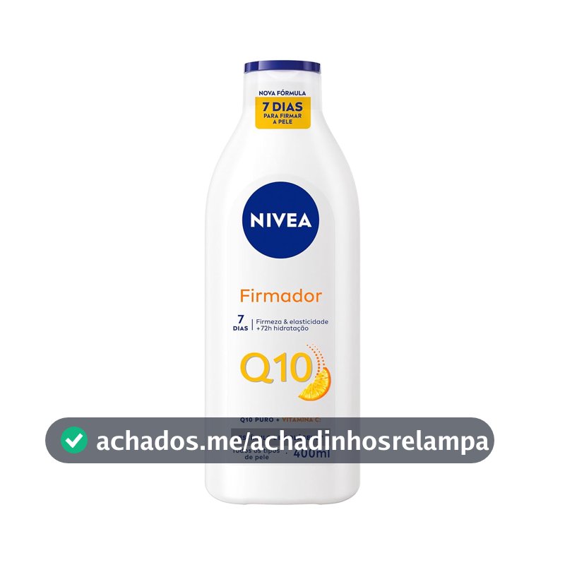 NIVEA Loção Hidratante Firmador Q10 + Vitamina C 400ml, Hidratação Intensa 48h, Pele Firme e Elasticidade, Corporal, Todos os Tipos de Pele