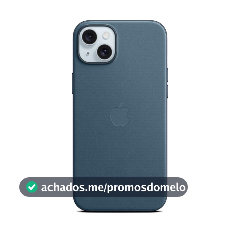 Apple Capa de tecido FineWoven com MagSafe para iPhone 15 Plus – Azul-Pacífico